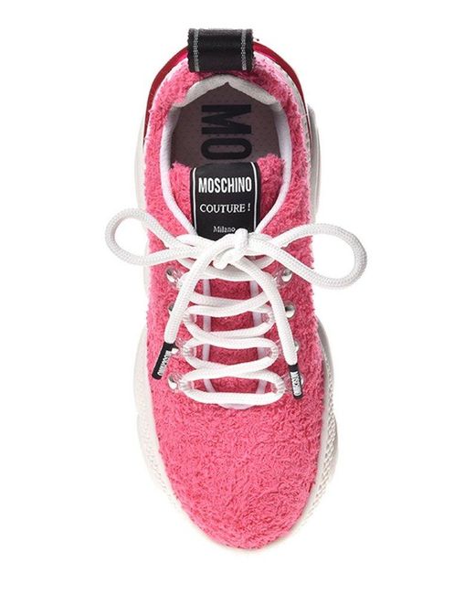 Moschino Pink Teddy Bubble Sneakers
