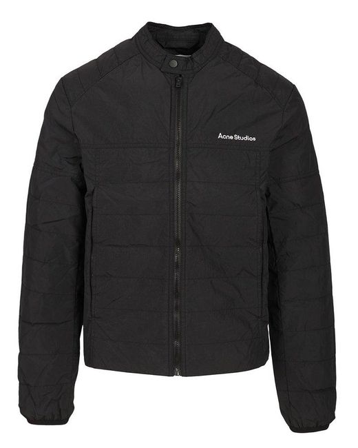 Acne Black Technical Nylon Down Jacket for men