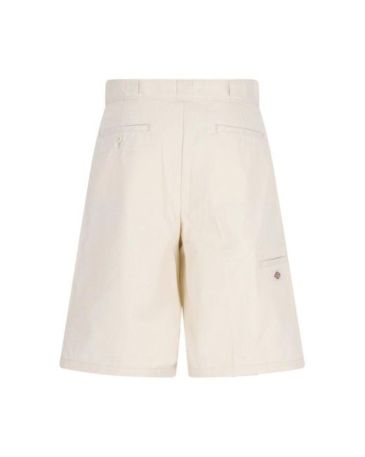 Dickies White 'Multipocket' Shorts for men