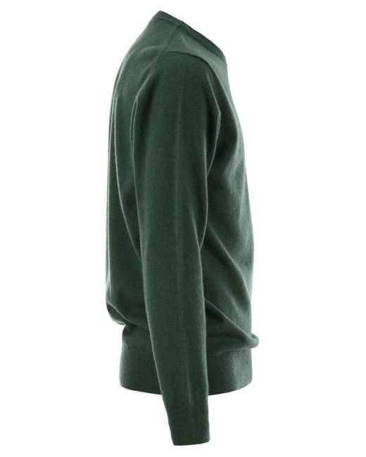 Mc2 Saint Barth Green Its Wine O Clock Wool And Cashmere Blend Sweater for men