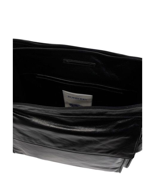 Burberry Medium Buckle-detailed Trench Tote Bag in Black for Burberry Medium Buckle-detailed Trench Tote Bag in Black for