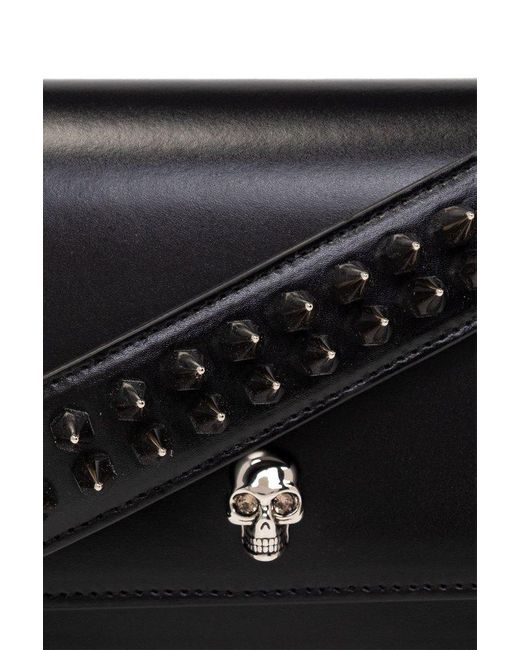 Alexander McQueen Black ‘Biker Skull Small’ Shoulder Bag