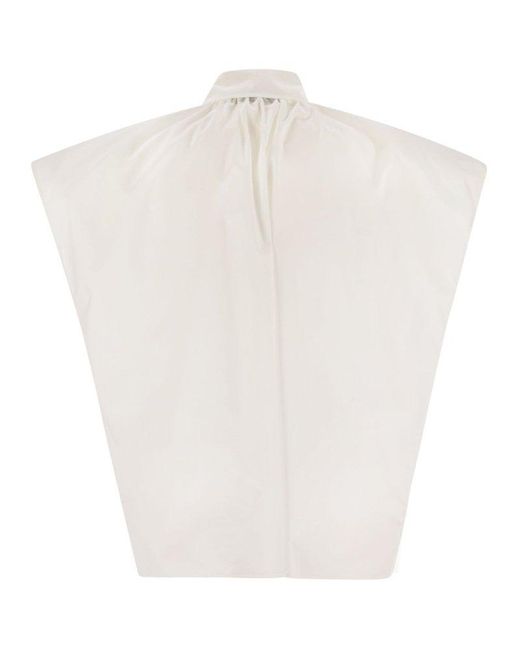 Weekend by Maxmara White Vallo Wide Cotton Shirt