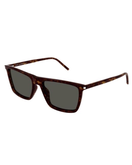 Saint Laurent Black Sl 668 Square Frame Sunglasses for men