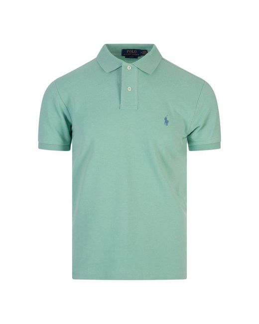 Ralph Lauren Green Slim-Fit Polo Shirt for men