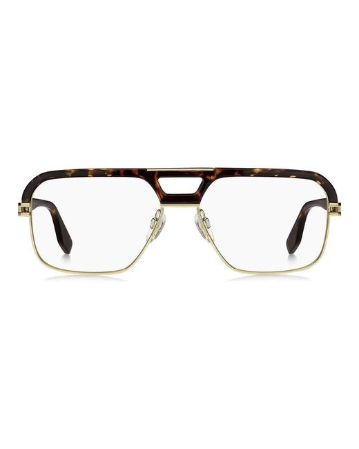 Marc Jacobs Black Pilot Frame Glasses for men