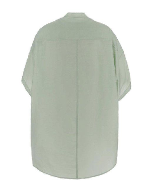 Stella McCartney Green Short-sleeved Tunic Shirt