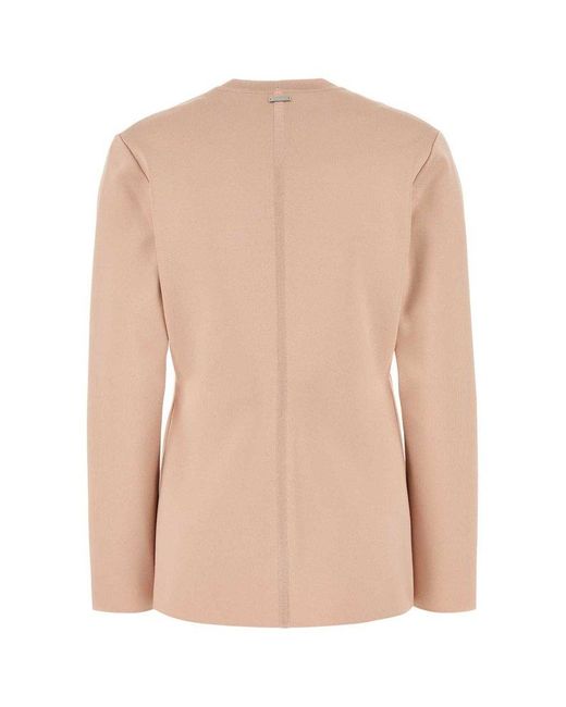 Ferragamo Natural Salvatore Stretch Viscose Blend Cardigan
