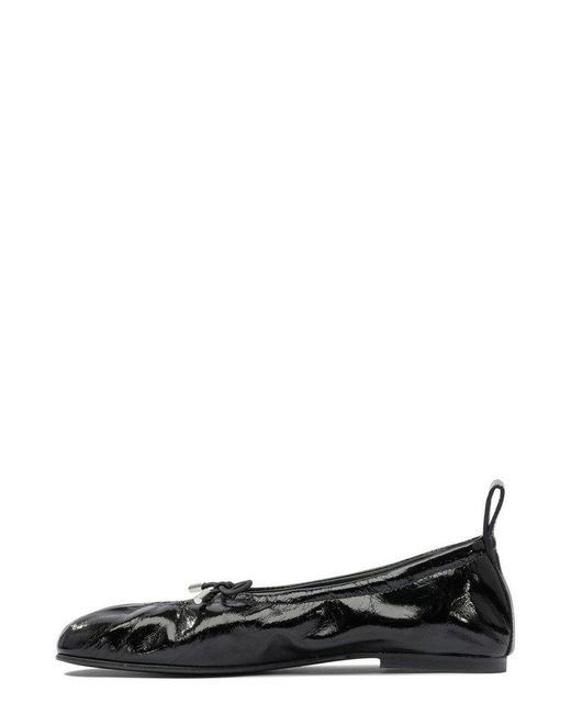 Alohas Black Rosalind Onix Leather Ballet Flats