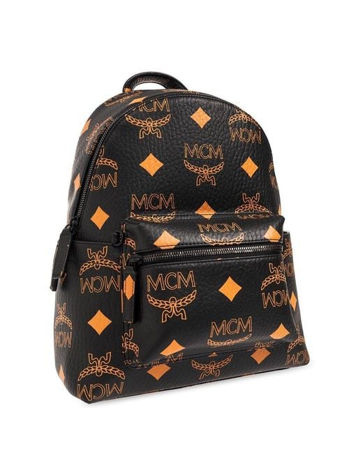 All black mcm backpack hotsell
