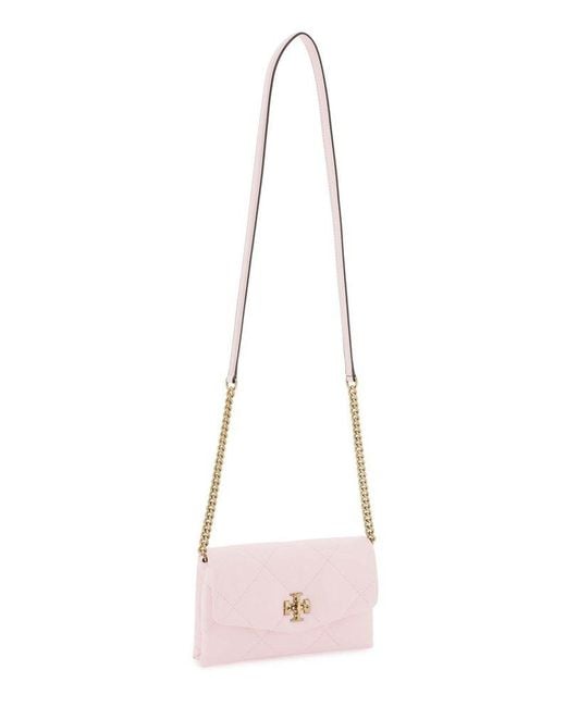 Tory Burch Pink Mini Kira Bag With Trapezoid
