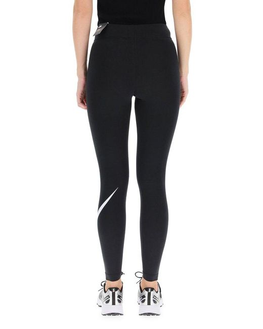 Nike Cotton Swoosh Printed Leggings in 
