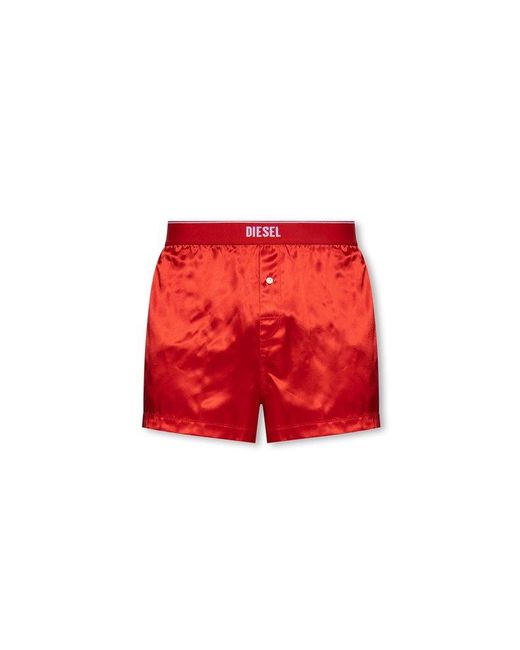 DIESEL Red ‘Uubx-Stark-El’ Silk Boxers for men
