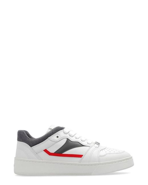 Bally White Round-toe Lace-up Sneakers for men