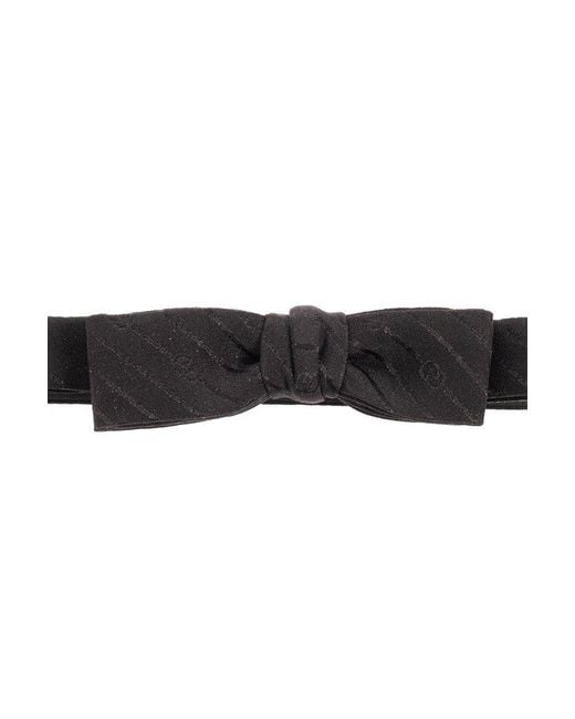 Gucci Black Silk Bow Tie for men