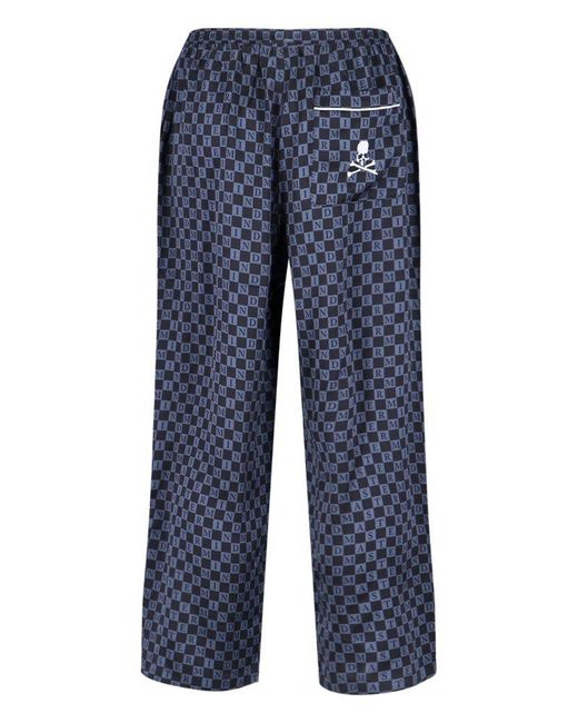 Vans Blue X Mastermind Allover Printed Satin Trousers for men