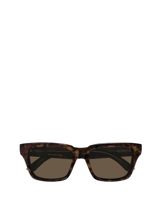 Balenciaga Black Square Frame Sunglasses