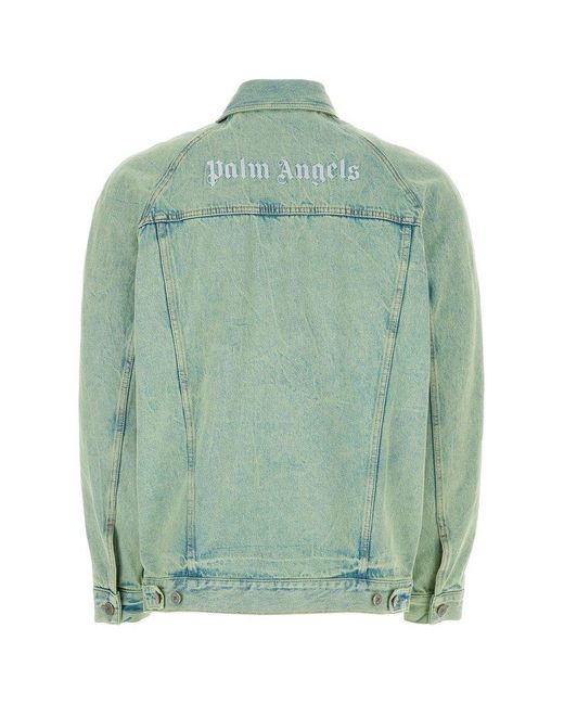 Palm Angels Green Jackets for men