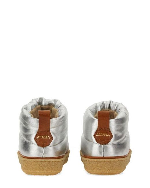 Isabel Marant White Eskee Quilted Slip-on Boots