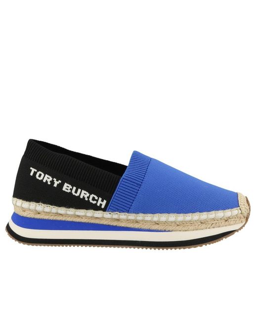 Tory Burch Blue Daisy Slip-on Sneakers