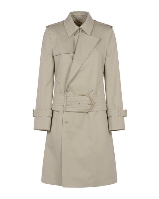 Burberry Natural Mid-length Belted Trench Coat
