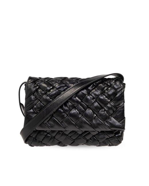 Bottega Veneta Black Leather Shoulder Bag, for men