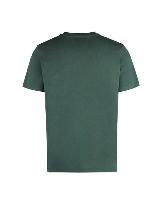 A.P.C. Green Raymond Cotton Crew-neck T-shirt for men