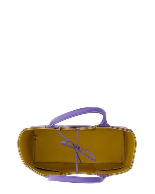 Bottega Veneta Purple Nappa Leather Small Arco Tote Bag