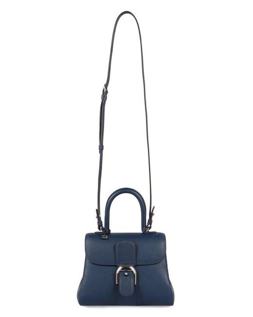 Delvaux Blue Brillant Pm Tote Bag