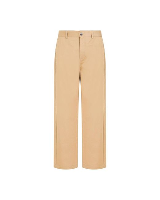 Marni Natural Logo Waistband Mid-waisted Trousers for men