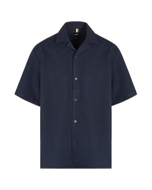 Boss Blue C-Lars Button-Up Shirt for men