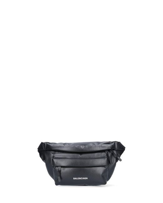 Balenciaga Black Puffy Belt Bag for men