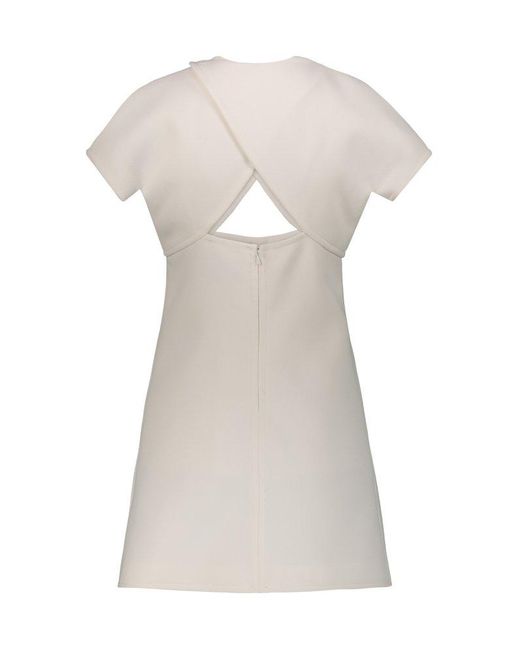 Courreges White Heritage Cut-out Mini Dress Clothing