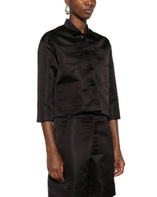 Societe Anonyme Black Mini Cropped Work Jacket