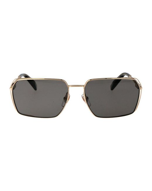 Chopard Gray Square Frame Sunglasses for men