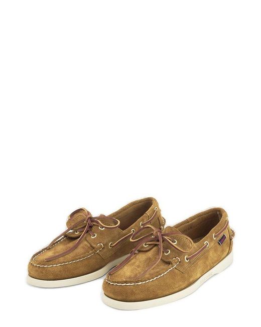 Sebago Brown Portland Artisan Slip-on Loafers for men