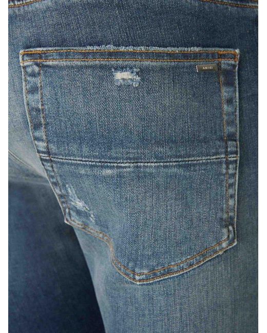 Amiri Blue Straight Cotton Jeans for men