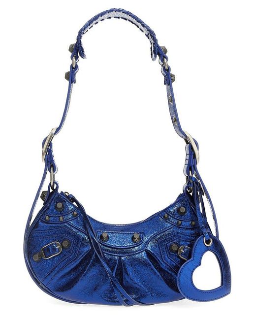 Balenciaga Blue Le Cagole Xs Crossbody Bags