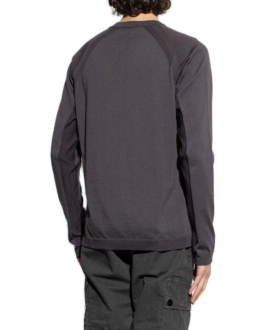 Stone Island Gray Sweater With Logo for men