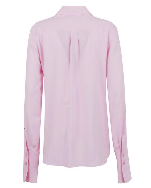 Sportmax Pink Buttoned Long-sleeved Shirt