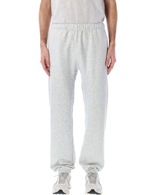 Champion Gray Reverse Weave Fleece Tapered-Leg Track Pants for men