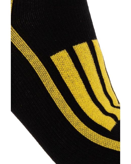 Ganni Black Striped Socks,