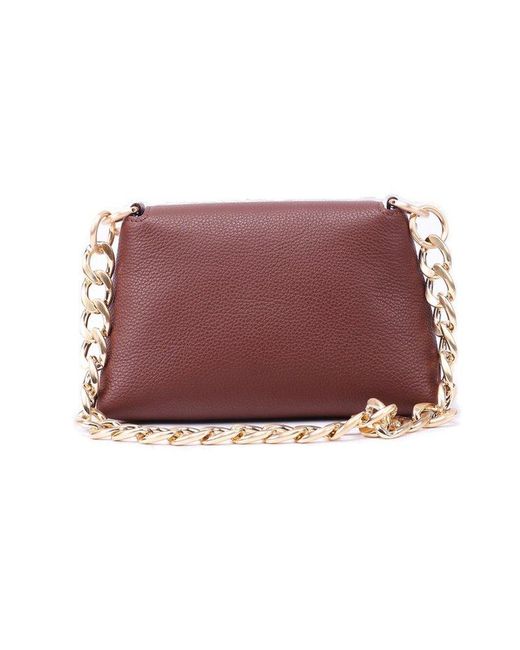 Ballantyne Red Diamond Quilted Chain-linked Crossbody Bag