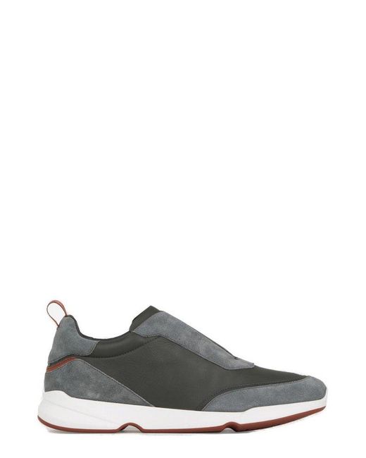 Loro Piana Gray Modular Walk Sneakers for men