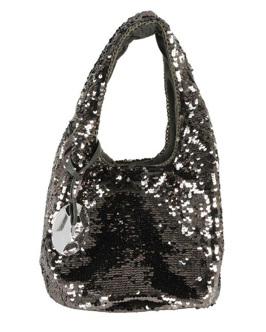 J.W. Anderson Metallic Sequin Embellished Small Tote Bag