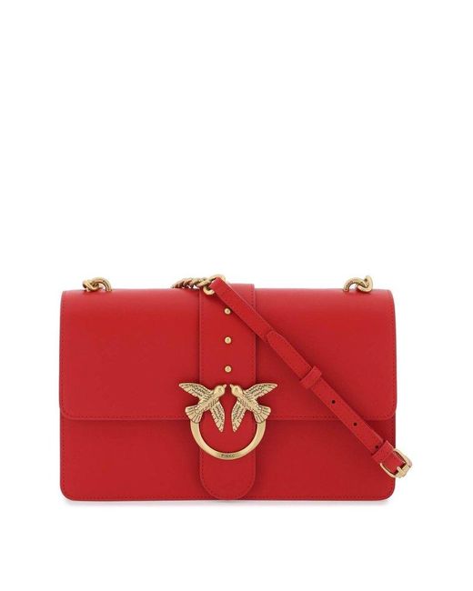 Pinko Red 'classic Love Icon Simply' Bag