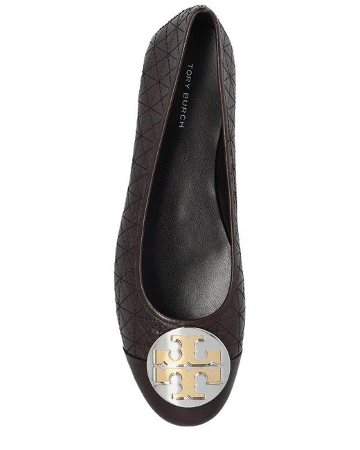 Tory Burch Black Claire Quilted Ballet Flats