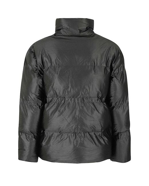 Rains Black Long Sleeved Padded Jacket for men