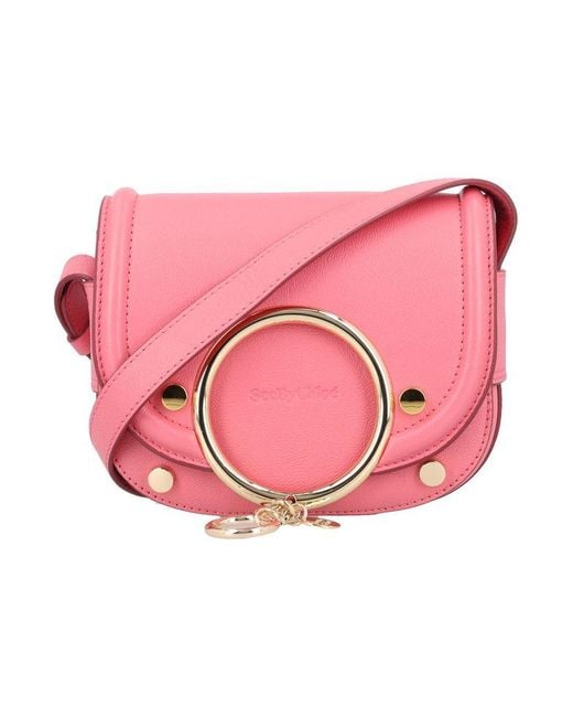 See By Chloé Pink Small Mara Crossbody Bag