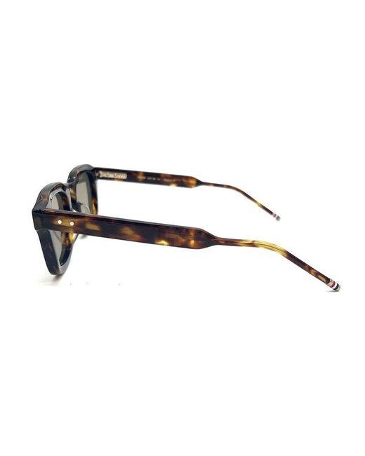Thom Browne Brown Square Frame Sunglasses